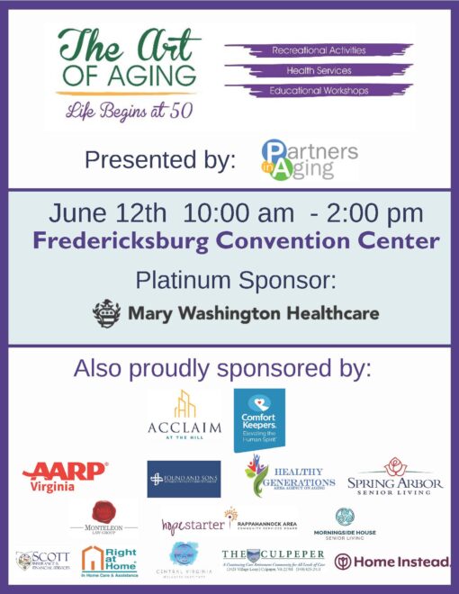 Art of Aging - Life Begins at 50 @ Fredericksburg Convention Center